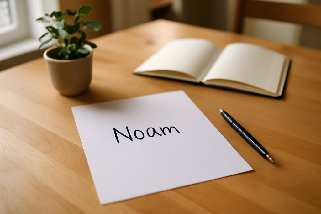 Prénom Noam : origine, signification et étymologie