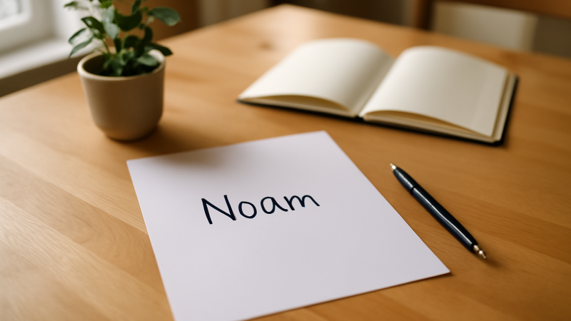 Prénom Noam : origine, signification et étymologie