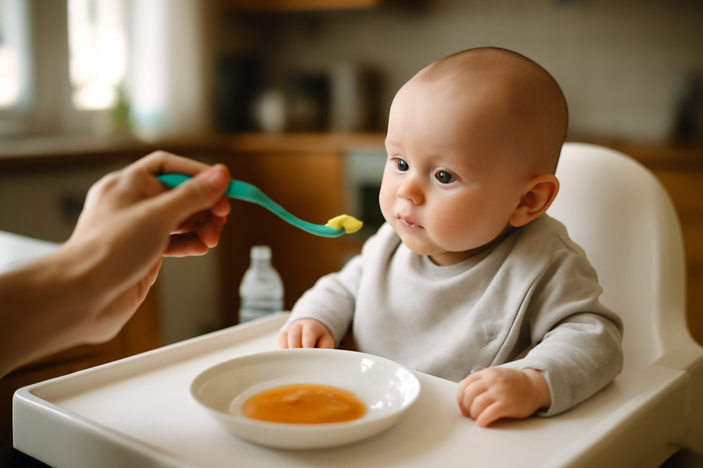 Repas bébé 6 mois : guide & menus (2026)