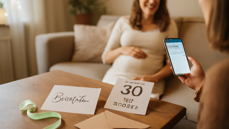 Annonce baby shower originale : idées simples