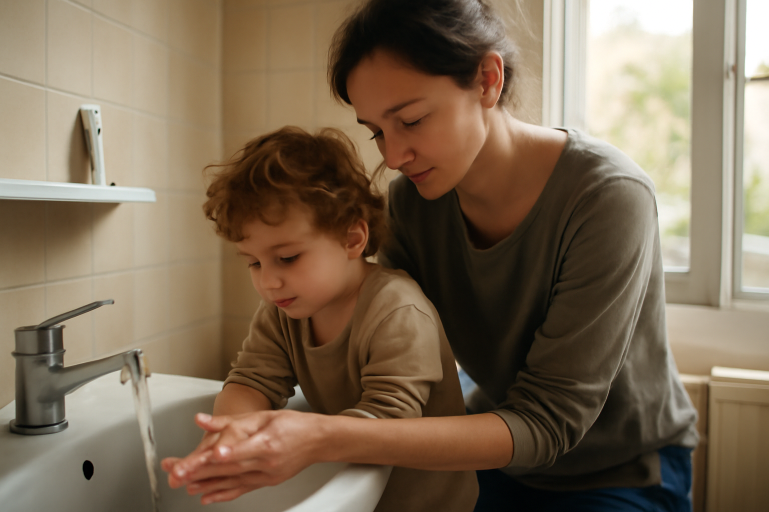 defense immunitaire enfant : lavage des mains et air intérieur pour limiter les infections