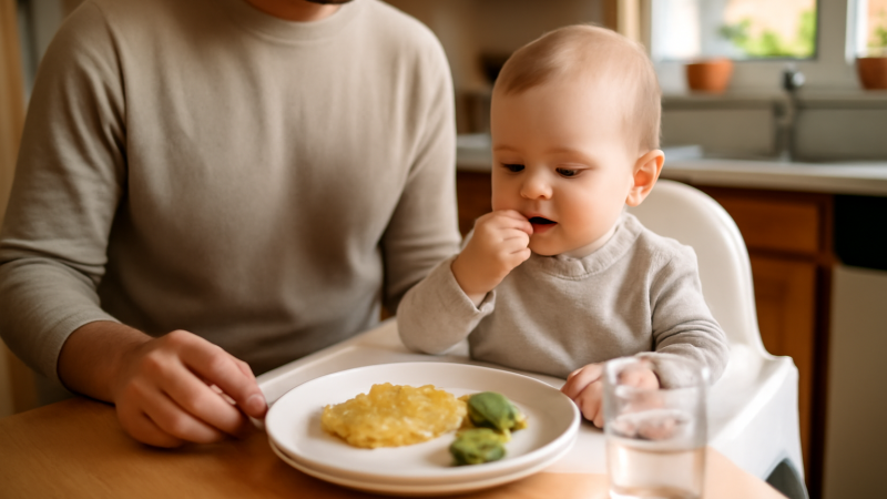 Alimentation bébé 12 mois : menus, quantités