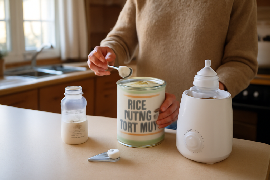 Bébé lait de riz : bienfaits, usage et précautions