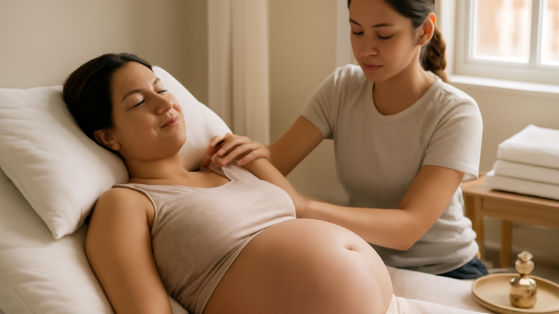 Massage pour femme enceinte : bienfaits & sécurité