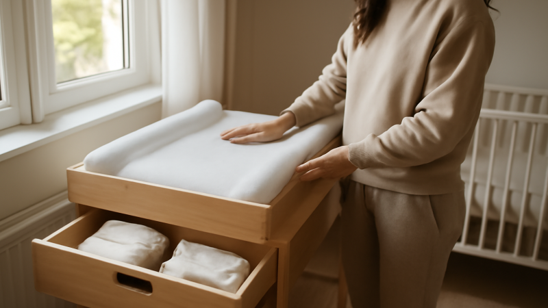 Table à langer : confort et praticité pour bébé