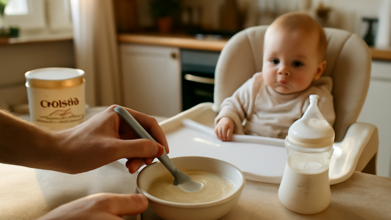 Cereale 4 mois : meilleures options pour bébé