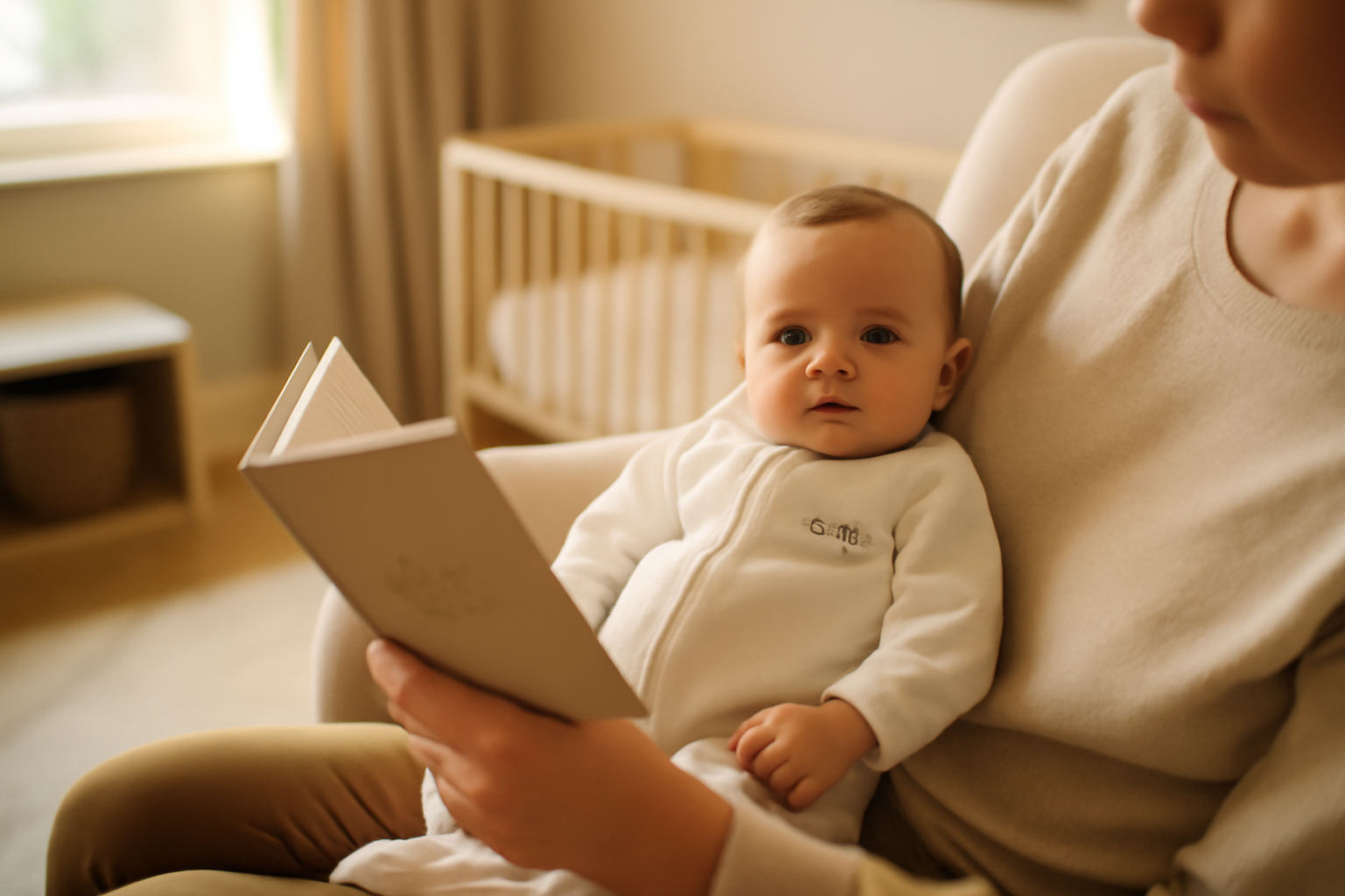 pyjama bébé personnalisé avec prénom, bébé en body et pyjama sur fond clair