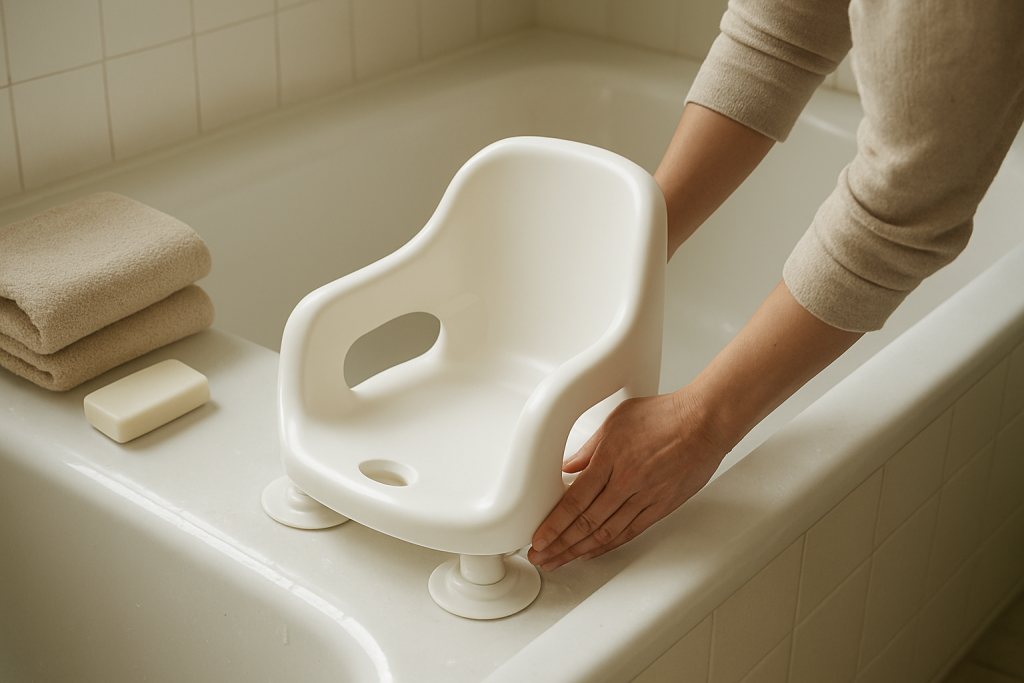 Siège bébé pour baignoire : confort & stabilité