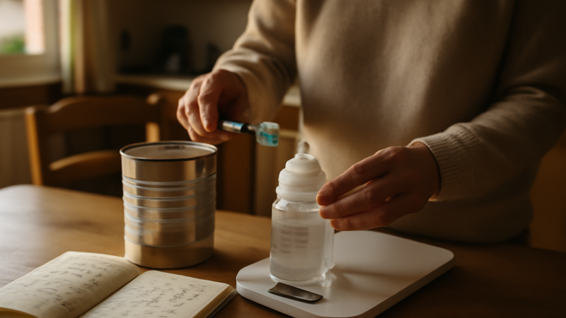 Tableau quantité lait bébé poids : doses par jour