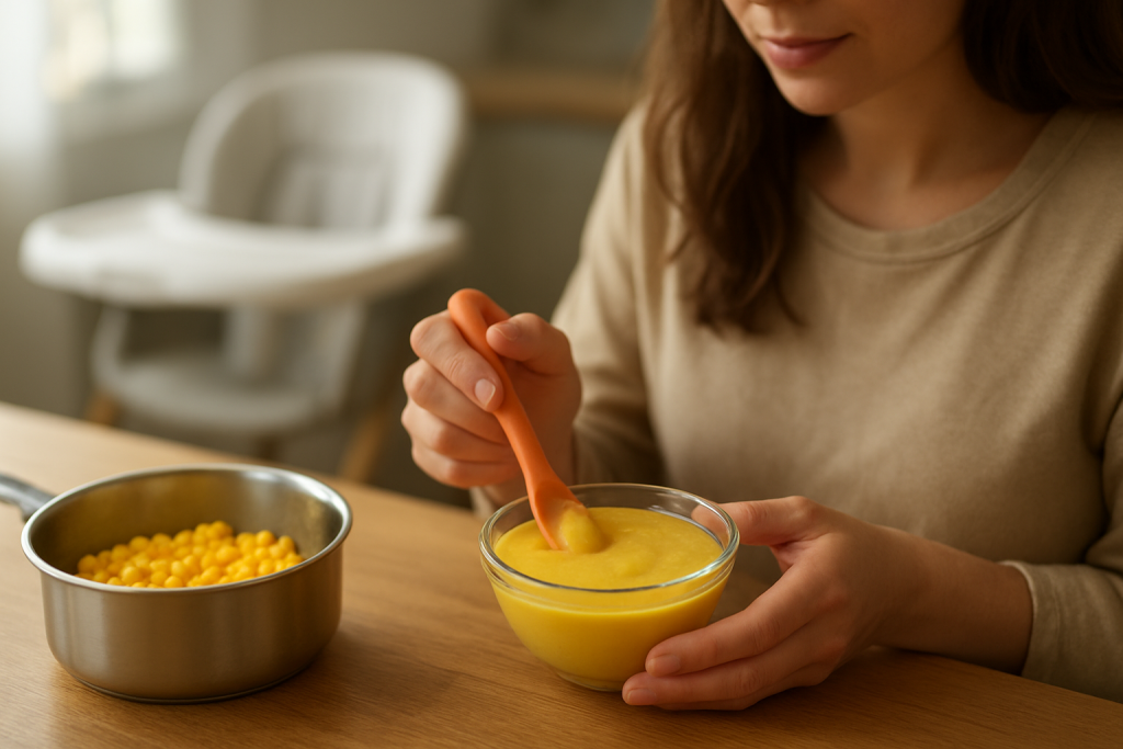 Mais bébé : conseils et recettes dès 6 mois